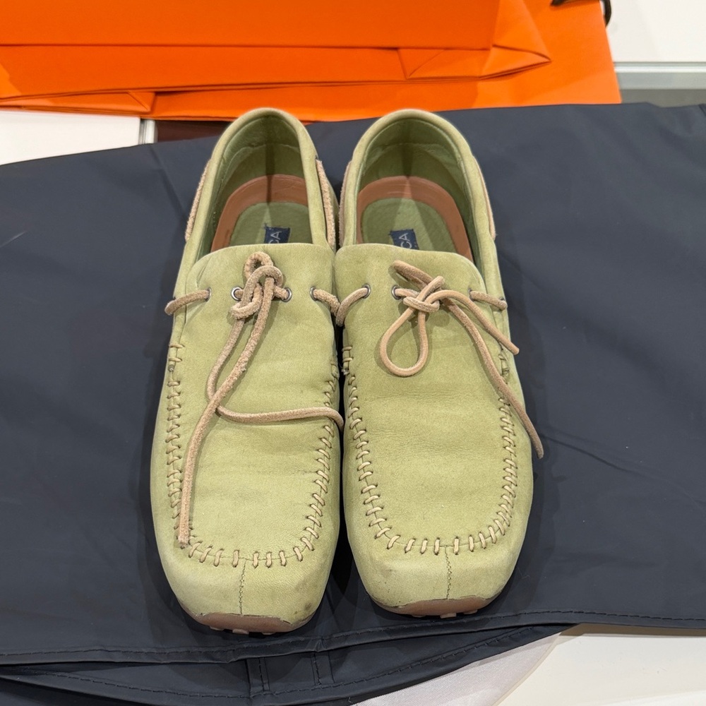 Nautica  Light Green Suede Loafers
